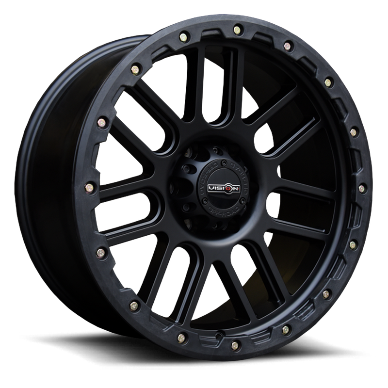 Vision Wheel Off-Road - 111 NEMESIS - Black - Matte Black - 20" x 9", 12 Offset, 6x139.7 (Bolt Pattern), 78.1mm HUB