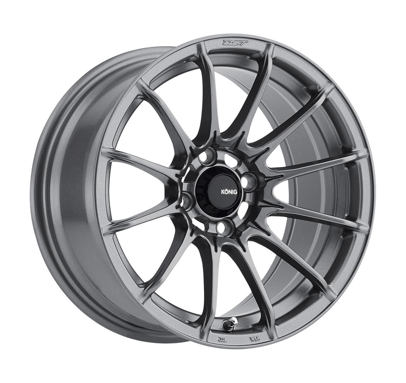 Konig - Dial In - Grey - Matte Grey - 15" x 9", 35 Offset, 4x100 (Bolt Pattern), 73.1mm HUB