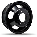 DTD - Steel - Black - Gloss Black - 17" x 6", 136 Offset, 8x165.1 (Bolt pattern), 121,00mm HUB