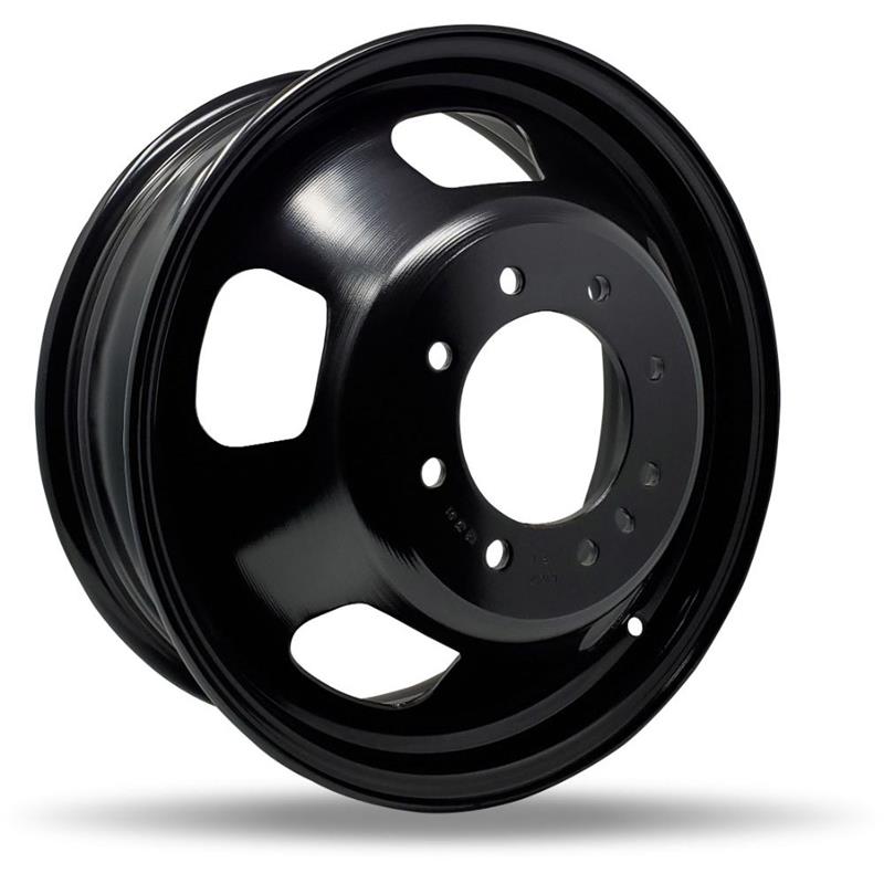 DTD - Steel - Black - Gloss Black - 17" x 6", 136 Offset, 8x165.1 (Bolt pattern), 121,00mm HUB