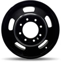 DTD - Steel - Black - Gloss Black - 17" x 6", 136 Offset, 8x165.1 (Bolt pattern), 121,00mm HUB
