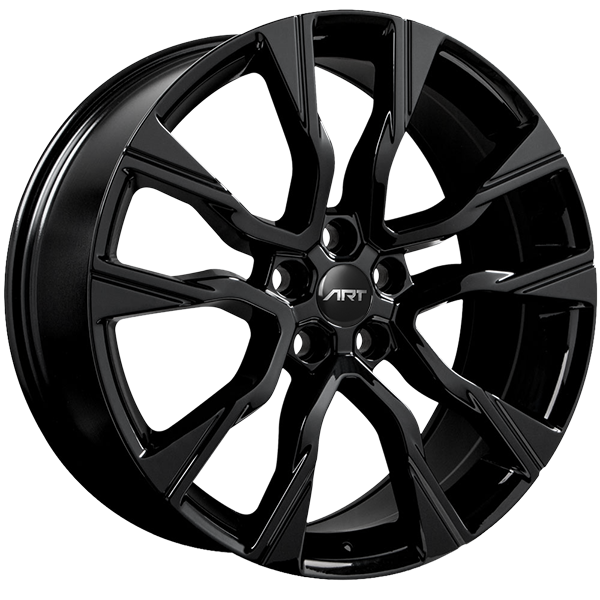 ART - Replica 292 - Black - Gloss Black - 22" x 9.5", 45 Offset, 5x120 (Bolt Pattern), 72.6mm HUB