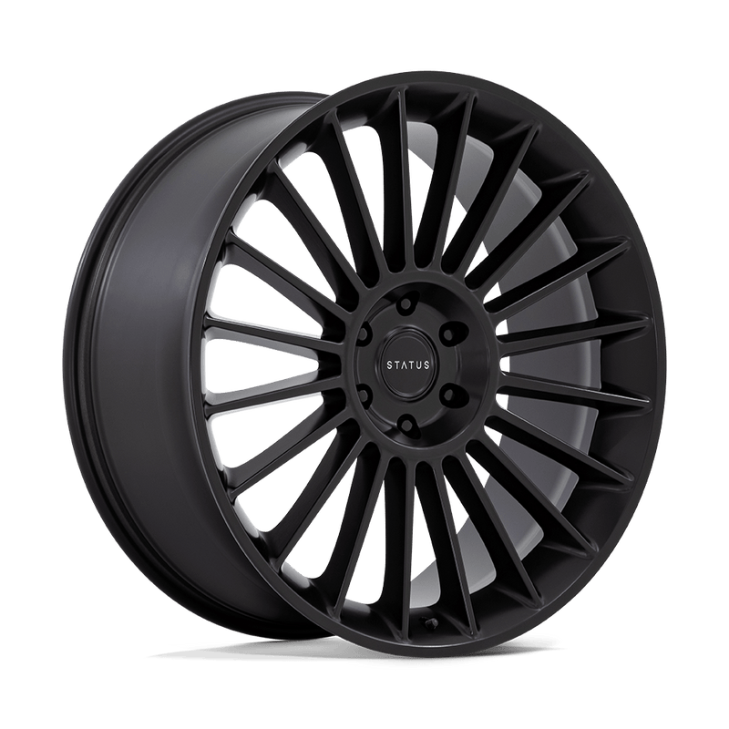 Status Wheels - VENTI - Black - MATTE BLACK - 22" x 9.5", 25 Offset, 6x135 (Bolt Pattern), 87.1mm HUB