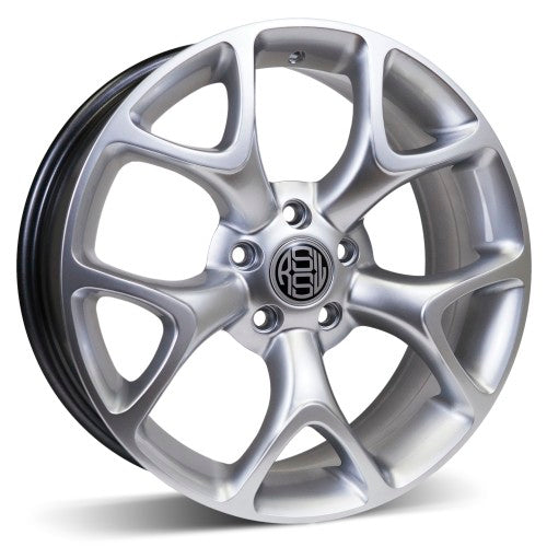 RSSW - Aero - Silver - Hyper silver - 17" x 7", 40 Offset, 5x108 (Bolt Pattern), 63.4mm HUB