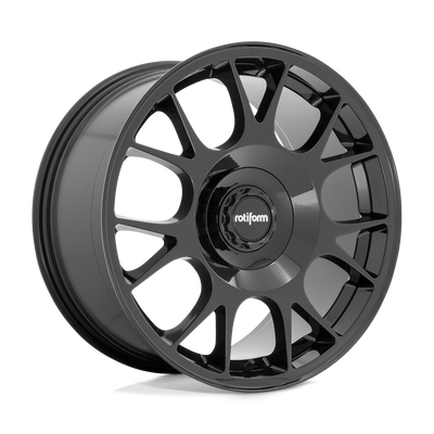 Rotiform - R187 TUF-R - Black - GLOSS BLACK - 19" x 8.5", 45 Offset, 5x100/112 (Bolt Pattern), 66.6mm HUB