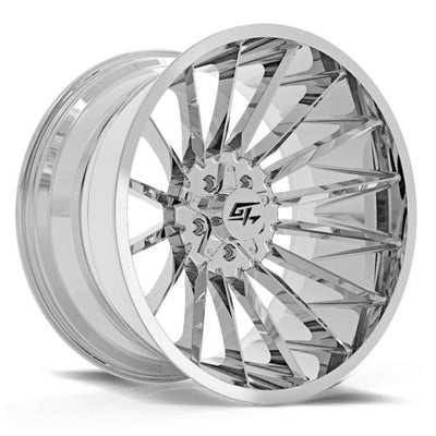 GT Off-Road - Stark - Chrome - 20" x 10", -18 Offset, 8x165.1/170 (Bolt pattern), 125.2mm HUB