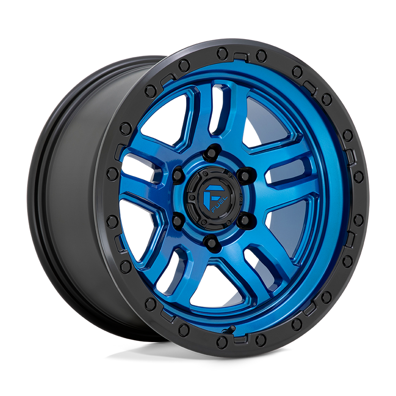 Fuel - D790 AMMO - BLUE WITH BLACK LIP - 20" x 10", -18 Offset, 6x135 (Bolt Pattern), 87.1mm HUB