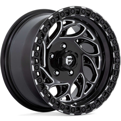 Fuel - D840 RUNNER OR - Black - GLOSS BLACK MILLED - 15" x 10", -43 Offset, 6x139.7 (Bolt Pattern), 108mm HUB