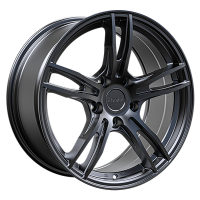 Envy Wheels - EV-5 - Gunmetal - TITANIUM - 17" x 7", 35 Offset, 5x100 (Bolt Pattern), 56.1mm HUB