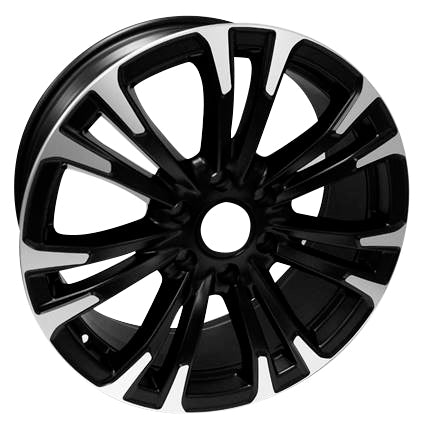 DTD - Replica - Black - Matte Black Machined - 20" x 8", 30 Offset, 6x139.7 (Bolt Pattern), 78.1mm HUB