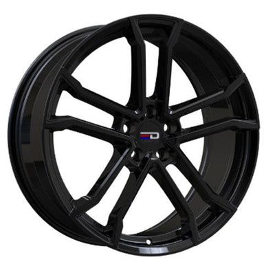 Euro Design - Monaco - Black - Gloss Black - 20" x 8.5", 40 Offset, 5x108 (Bolt Pattern), 67.1mm HUB