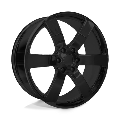 OE Creations - PR165 - Black - GLOSS BLACK - 20" x 8", 45 Offset, 6x127 (Bolt Pattern), 78.1mm HUB
