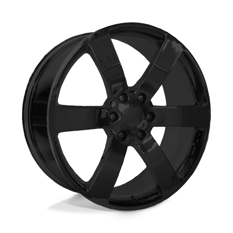 OE Creations - PR165 - Black - GLOSS BLACK - 20" x 8", 45 Offset, 6x127 (Bolt Pattern), 78.1mm HUB