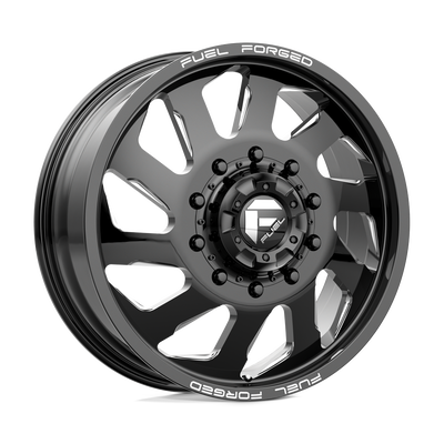 Fuel Mono - DD39 FF39D - Black - GLOSS BLACK MILLED - 22" x 8.5", 105 Offset, 10x225 (Bolt Pattern), 170.1mm HUB