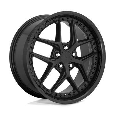 Niche - M226 VICE - Black - GLOSS BLACK MATTE BLACK - 20" x 10.5", 35 Offset, 5x120 (Bolt Pattern), 72.6mm HUB