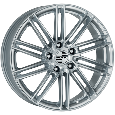 Mak Wheels - LEIPZIG - Silver - SILVER - 21" x 9.5", 27 Offset, 5x112 (Bolt Pattern), 66.5mm HUB