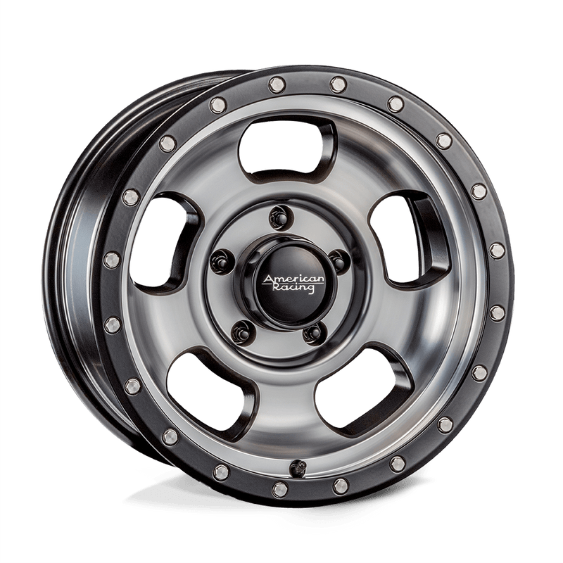 American Racing - AR969 ANSEN OFFROAD - Black - Satin Black Machined - 15" x 8", -19 Offset, 5x139.7 (Bolt Pattern), 108mm HUB