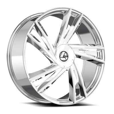 Azara - AZA-529 - Chrome - Nano Chrome - 22" x 9.5", 15 Offset, 5x115/120 (Bolt pattern), 74.1mm HUB