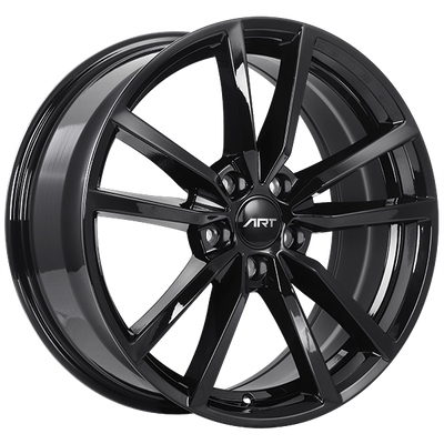 ART - Replica 75 - Black - Gloss Black - 19" x 8", 45 Offset, 5x112 (Bolt Pattern), 57.1mm HUB