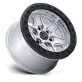 Black Rhino - BR200 ECHO TRAIL LOCK BEADLOCK - Silver - Hyper Silver W/ Machined Face - 17" x 8.5", 0 Offset, 6x135 (Bolt pattern), 87.10mm HUB
