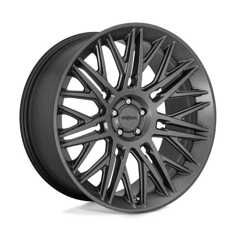 Rotiform - R163 JDR - Gunmetal - MATTE ANTHRACITE - 22" x 10", 30 Offset, 5x120 (Bolt Pattern), 72.6mm HUB