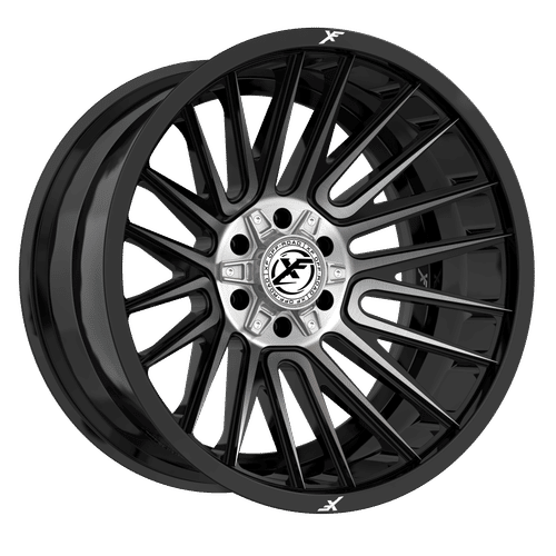 XF Off-Road - XF-234 - Black - Black Brushed Dark Tint - 20" x 10", -12 Offset, 8x165.1/180 (Bolt pattern), 125.2mm HUB