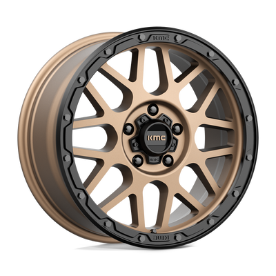 KMC Wheels - KM535 GRENADE OFF-ROAD - Bronze - MATTE BRONZE MATTE BLACK LIP - 18" x 8.5", 35 Offset, 5x120 (Bolt Pattern), 64.2mm HUB
