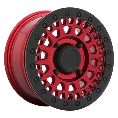 Black Rhino Powersports - PARKER UTV BEADLOCK - CANDY RED WITH BLACK BEAD RING - 15" x 7", 51 Offset, 4x156 (Bolt Pattern), 132mm HUB