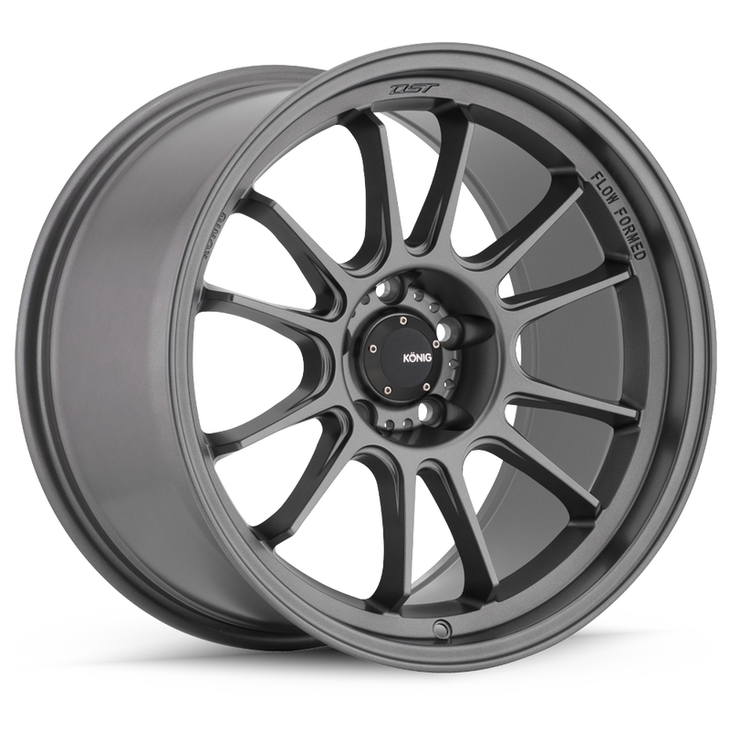 Konig - Hypergram - Grey - Matte Grey - 17" x 8", 45 Offset, 5x114.3 (Bolt Pattern), 73.1mm HUB