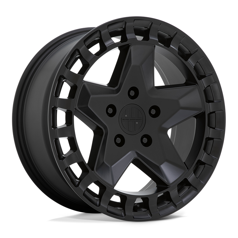 Victor Equipment Wheels - ALPEN - Black - MATTE BLACK - 17" x 8", 10 Offset, 5x130 (Bolt Pattern), 71.5mm HUB