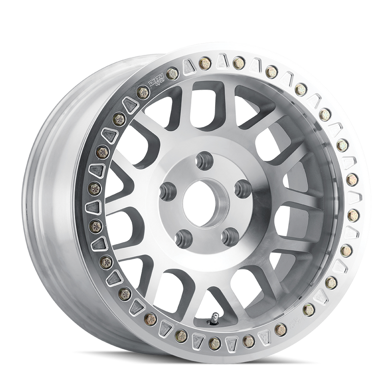 Dirty Life - MESA RACE - Silver - MACHINED - 17" x 9", -12 Offset, 8x165.1 (Bolt Pattern), 130.8mm HUB