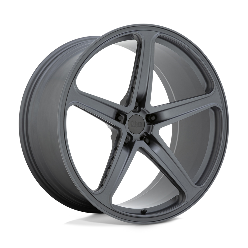 Ohm Wheels - AMP - Gunmetal - MATTE GUNMETAL - 21" x 9", 25 Offset, 5x120 (Bolt Pattern), 64.2mm HUB
