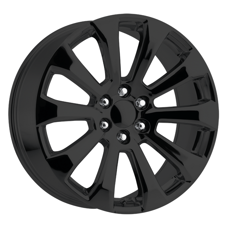 OE Creations - PR204 - Black - GLOSS BLACK - 22" x 9", 28 Offset, 6x139.7 (Bolt Pattern), 78.1mm HUB