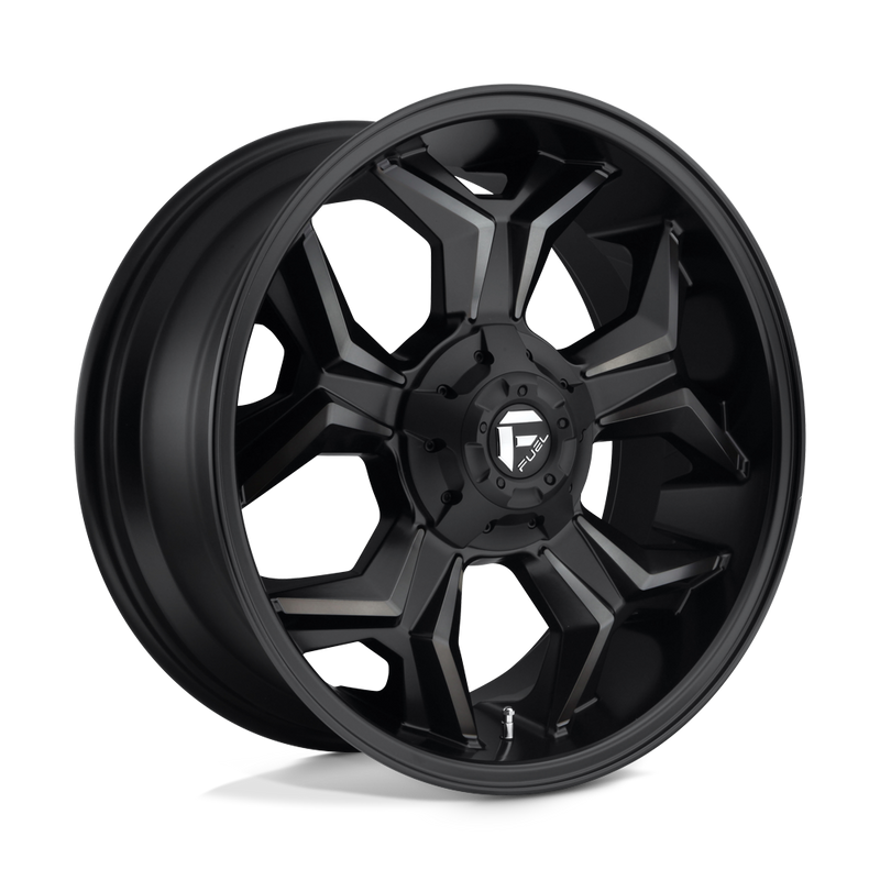 Fuel - D605 AVENGER - Black - MATTE BLACK DOUBLE DARK TINT - 20" x 9", 20 Offset, 6x135/139.7 (Bolt Pattern), 106.1mm HUB