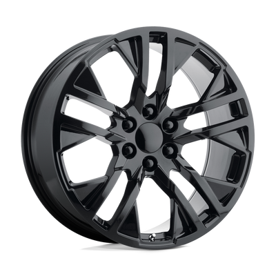 OE Creations - PR187 - Black - GLOSS BLACK - 22" x 9", 24 Offset, 6x139.7 (Bolt Pattern), 78.1mm HUB