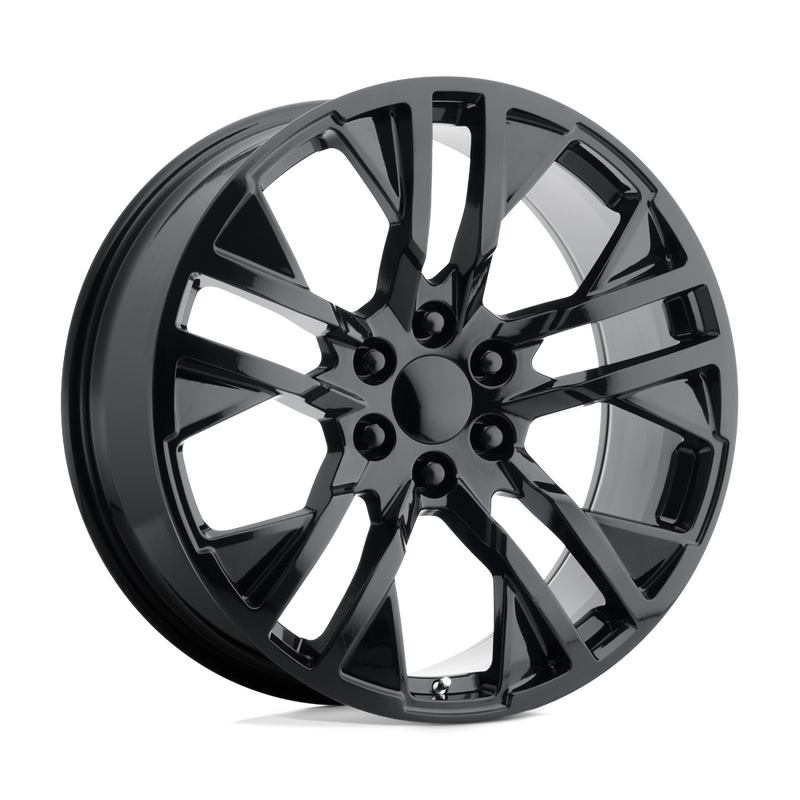 OE Creations - PR187 - Black - GLOSS BLACK - 22" x 9", 24 Offset, 6x139.7 (Bolt Pattern), 78.1mm HUB