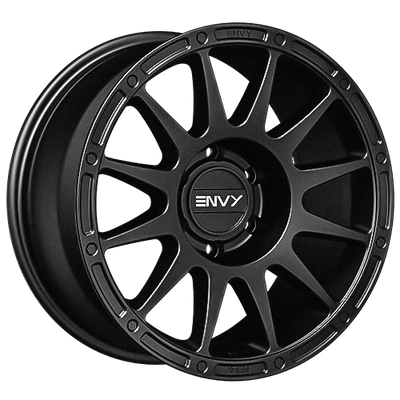 Envy Wheels - FFT8MB - Black - MATTE BLACK - 17" x 8.5", 20 Offset, 6x120 (Bolt Pattern), 67.1mm HUB