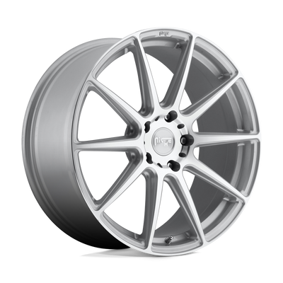Niche - M146 ESSEN - Silver - GLOSS SILVER MACHINED - 20" x 9", 35 Offset, 5x114.3 (Bolt Pattern), 72.6mm HUB