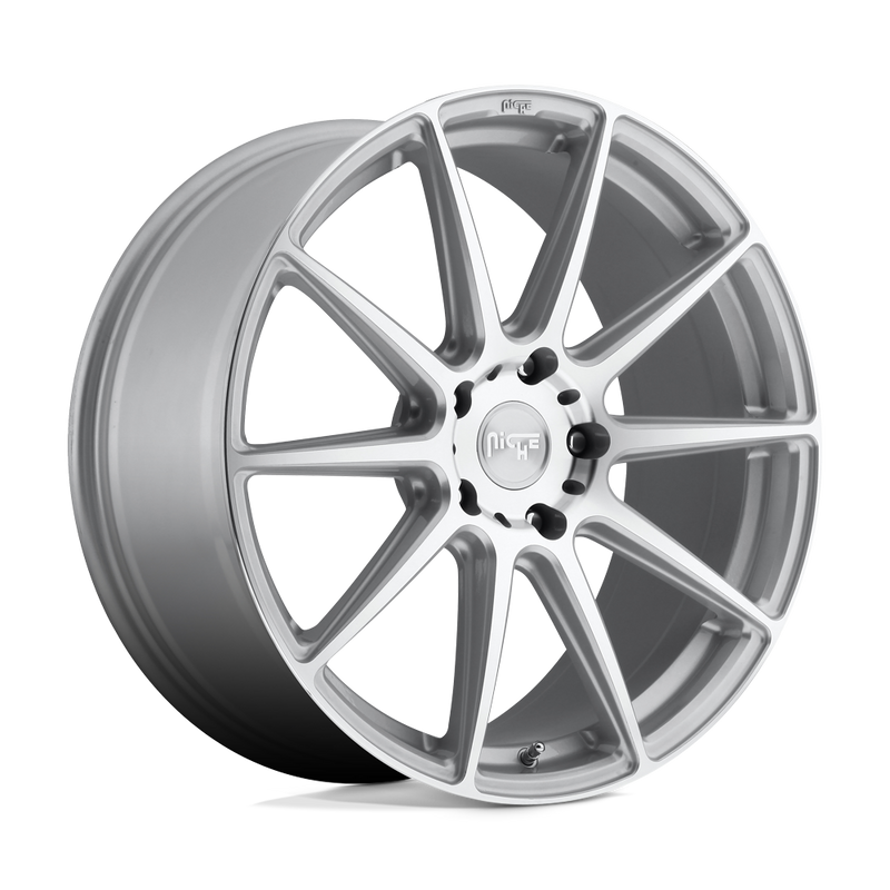 Niche - M146 ESSEN - Silver - GLOSS SILVER MACHINED - 20" x 9", 35 Offset, 5x114.3 (Bolt Pattern), 72.6mm HUB