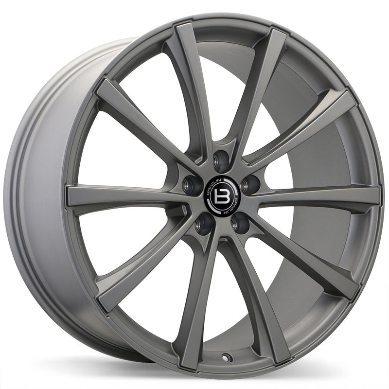 Braelin - BR09 - Gunmetal - Satin Charcoal - 22" x 10", 45 Offset, 5x130 (Bolt Pattern), 71.6mm HUB