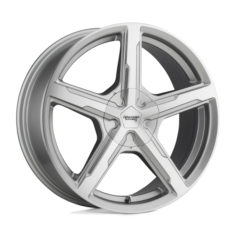 American Racing - AR921 TRIGGER - Silver - Silver Machined - 18" x 8", 15 Offset, 5x115 (Bolt Pattern), 72.6mm HUB