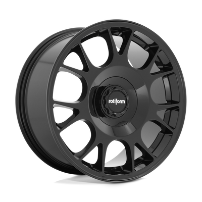 Rotiform - R187 TUF-R - Black - GLOSS BLACK - 18" x 8.5", 45 Offset, 5x108/120 (Bolt Pattern), 72.6mm HUB