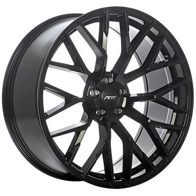 ART - Replica 203 - Black - Gloss Black - 21" x 9.5", 25 Offset, 5x112 (Bolt Pattern), 66.5mm HUB