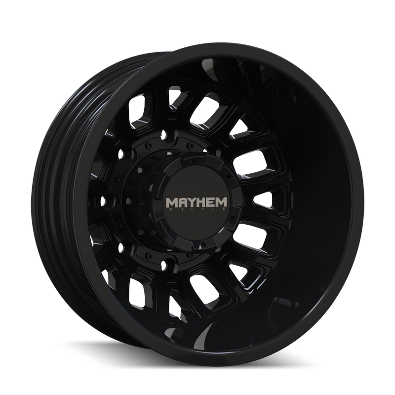 Mayhem - COGENT DUALLY - Black - Gloss Black - 17" x 6.5", -142 Offset, 8x200 (Bolt pattern), 142.00mm HUB