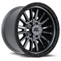 GT Off-Road - CHAMBER - Gunmetal - Black Ring / Matte Gunmetal Centre - 17" x 10", -18 Offset, 6x135/139.7 (Bolt pattern), 106.10mm HUB