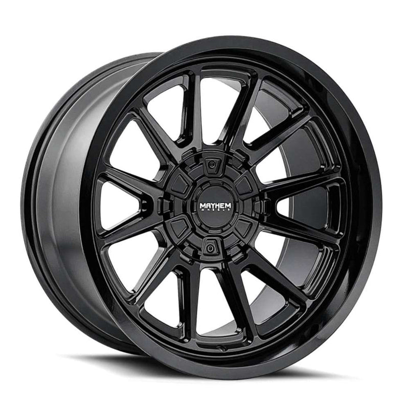 Mayhem - INTREPID - Black - Gloss Black - 20" x 9", 0 Offset, 8x170 (Bolt pattern), 125.2mm HUB