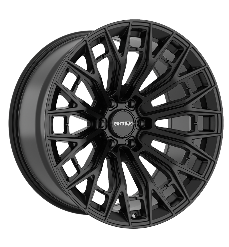 Mayhem - CYCLONE - Black - Gloss Black - 22" x 10", -19 Offset, 6x139.7 (Bolt pattern), 106.00mm HUB