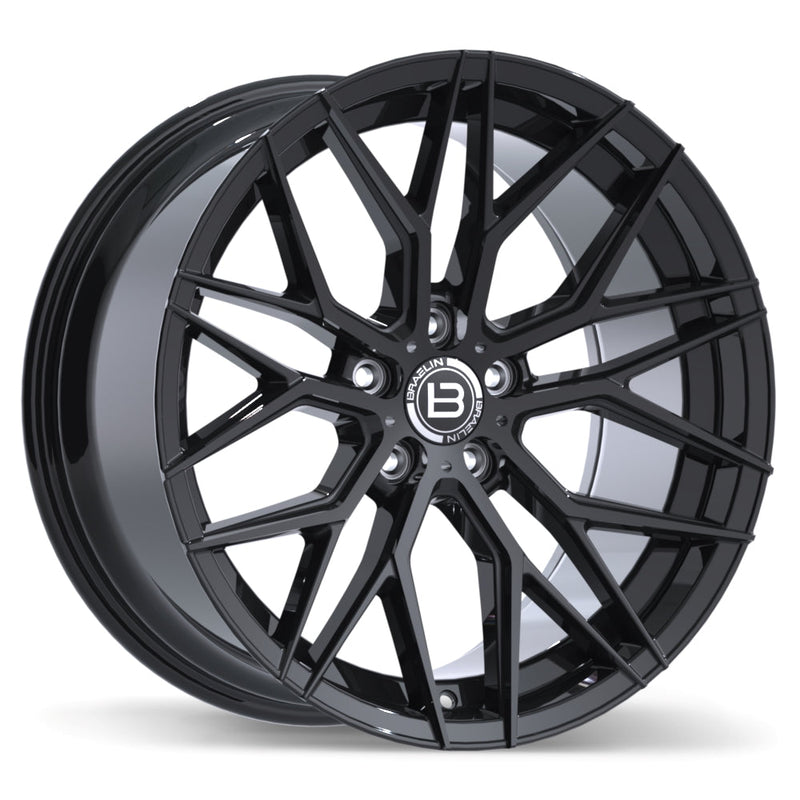 Braelin - BR10 - Black - Gloss Black - 19" x 9.5", 40 Offset, 5x108 (Bolt Pattern), 63.4mm HUB