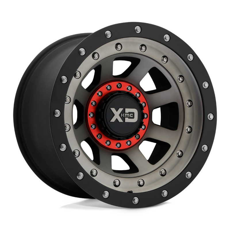 XD Series - XD137 FMJ - Black - SATIN BLACK DARK TINT - 17" x 9", -12 Offset, 8x165.1 (Bolt Pattern), 125.1mm HUB