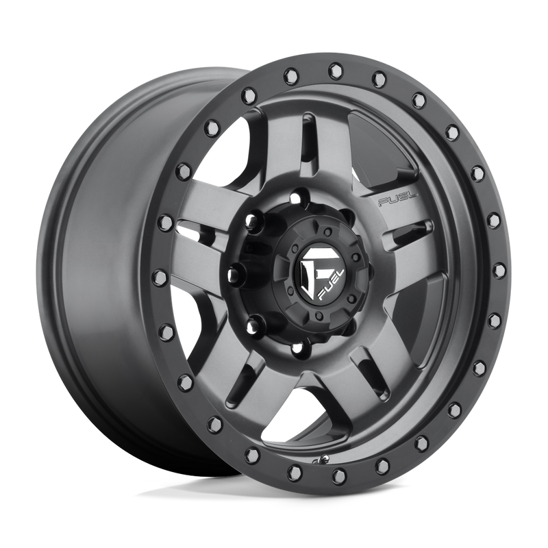 Fuel - D558 ANZA - Gunmetal - MATTE GUN METAL BLACK BEAD RING - 18" x 9", 19 Offset, 6x139.7 (Bolt Pattern), 106.1mm HUB
